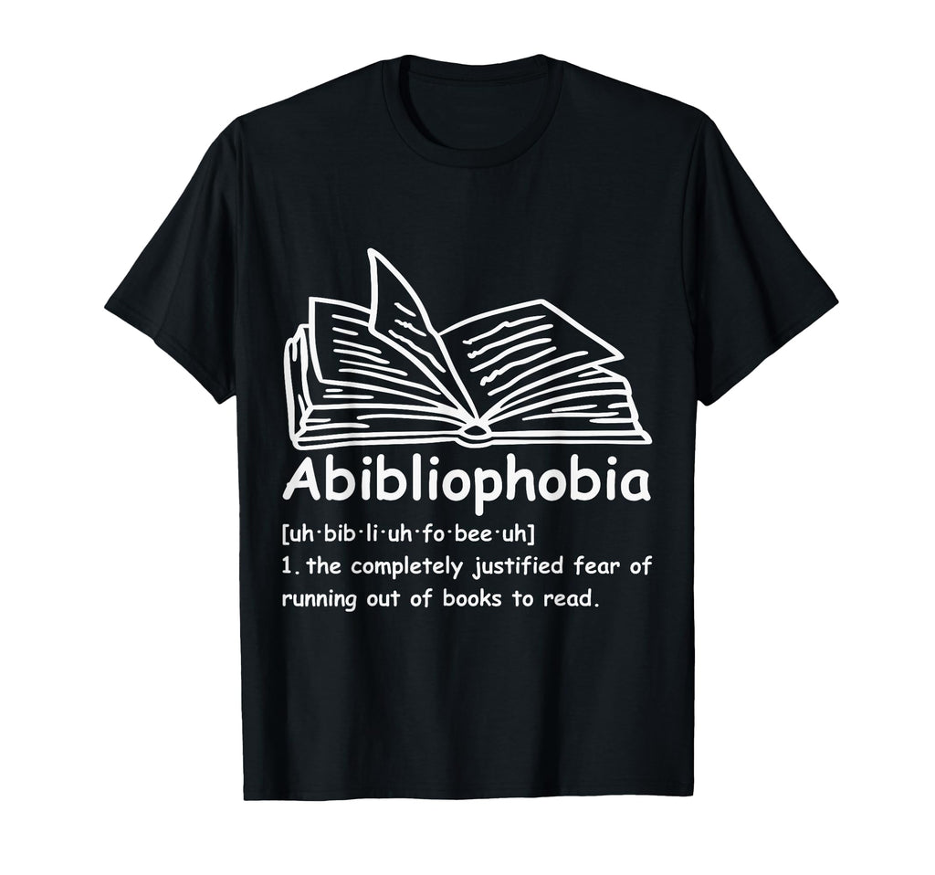 Abibliophobia Reading Bookworm T-Shirt - Aesthetic Graphic for Adults - T-Shirt, Sweatshirt, Hoodie