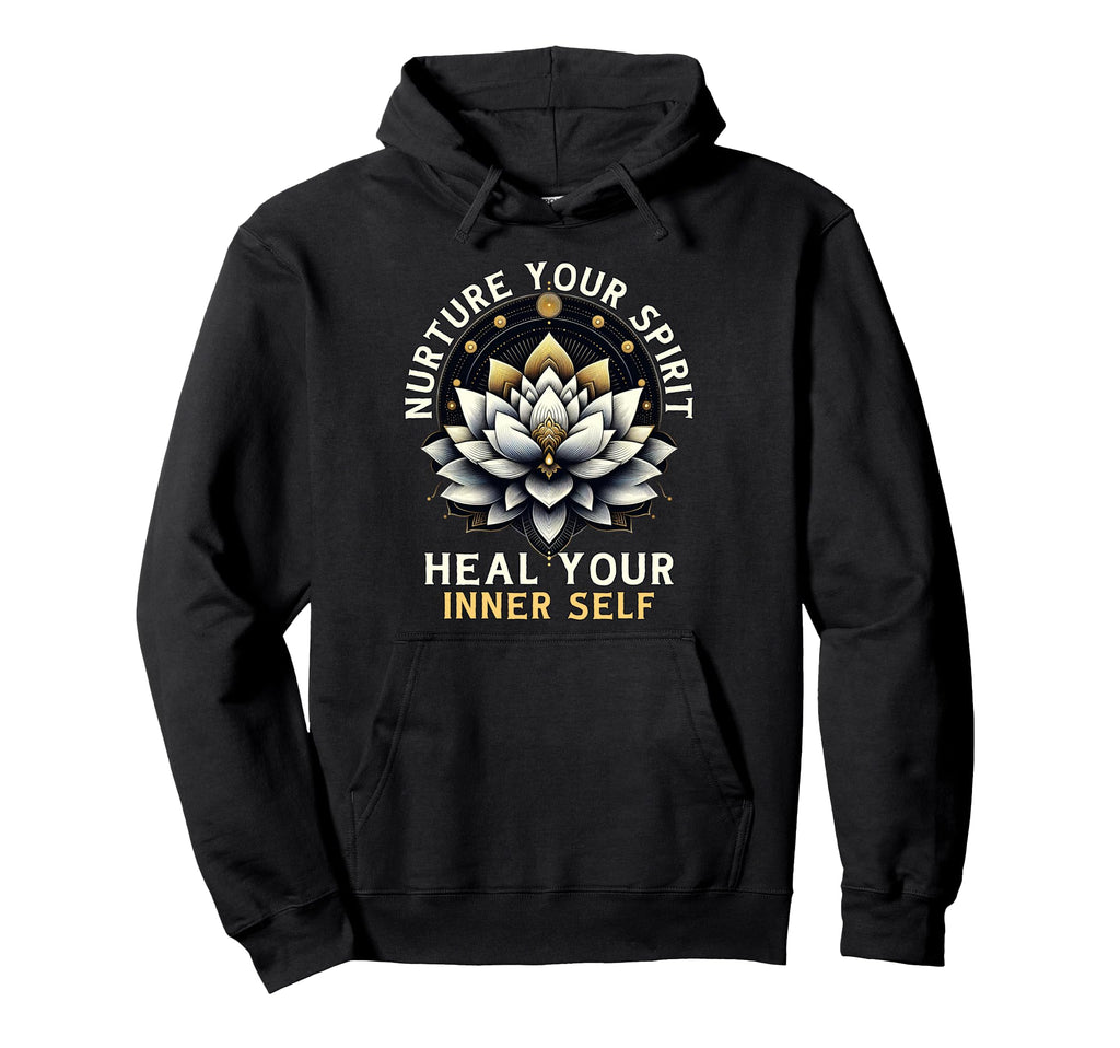 Inner Self Healing Lotus Flower Hoodie - Fun Novelty Design Men Women - T-Shirt, Sweatshirt, Hoodie