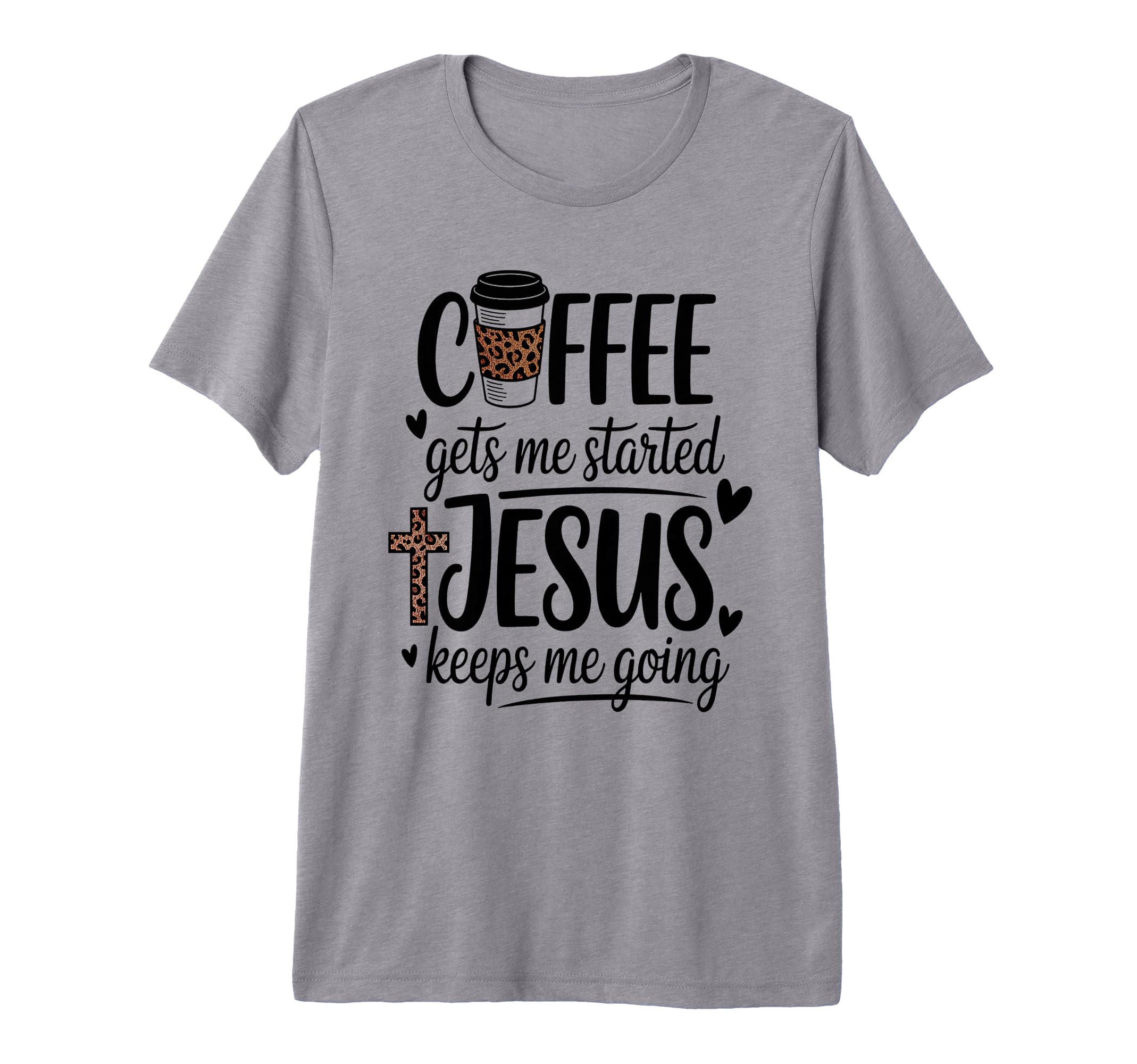 Coffee And Jesus Tri Blend T-Shirt - Novelty Apparel Men Women - T-Shirt, Sweatshirt, Hoodie