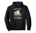 Funny Doing My Best Brain I Was Issued Hoodie - Custom Art Print Unisex - T-Shirt, Sweatshirt, Hoodie
