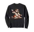 Meditation Bulldog Yoga Pose Sweatshirt - Novelty Apparel Men Women - T-Shirt, Sweatshirt, Hoodie