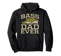 Bass Dad Ever Fishing Fish Fisherman Hoodie - Minimalist Print for Adults - T-Shirt, Sweatshirt, Hoodie