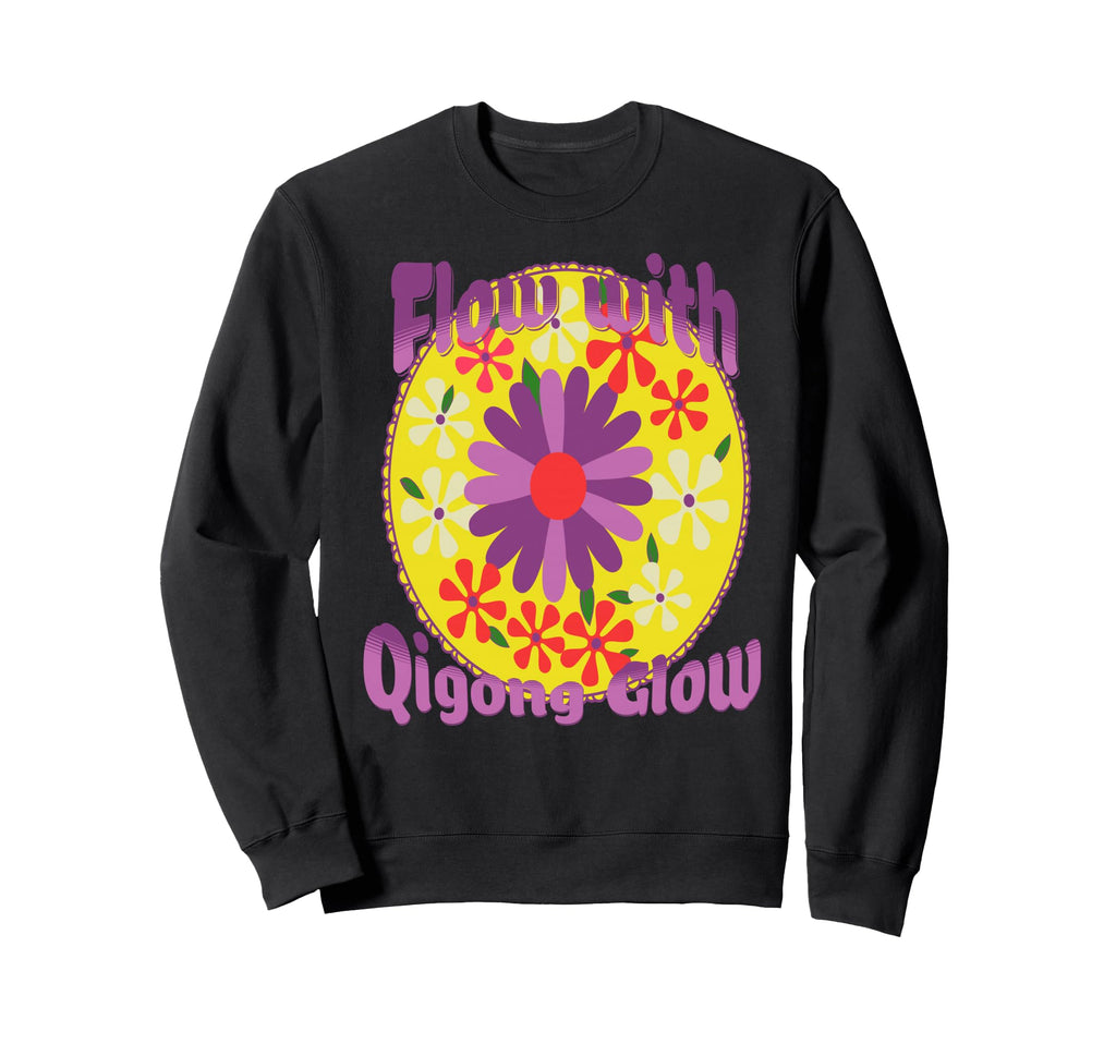 Flow Qigong Energy Blossom Floral Sweatshirt - Casual Everyday Wear Unisex - T-Shirt, Sweatshirt, Hoodie