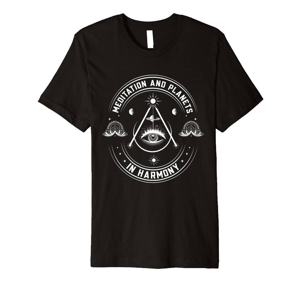 Cosmic Harmony Between Planets And T-Shirt - Novelty Apparel for Adults - T-Shirt, Sweatshirt, Hoodie