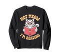 Cat Bookworm Bibliophile Reader Sweatshirt - Custom Art Print for Adults - T-Shirt, Sweatshirt, Hoodie