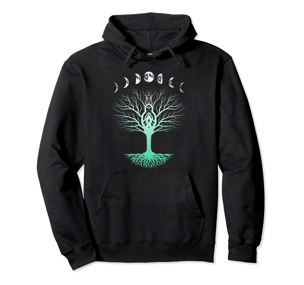 Tree Planets Yoga Meditation Spiritual Hoodie - Custom Art Print Men Women - T-Shirt, Sweatshirt, Hoodie
