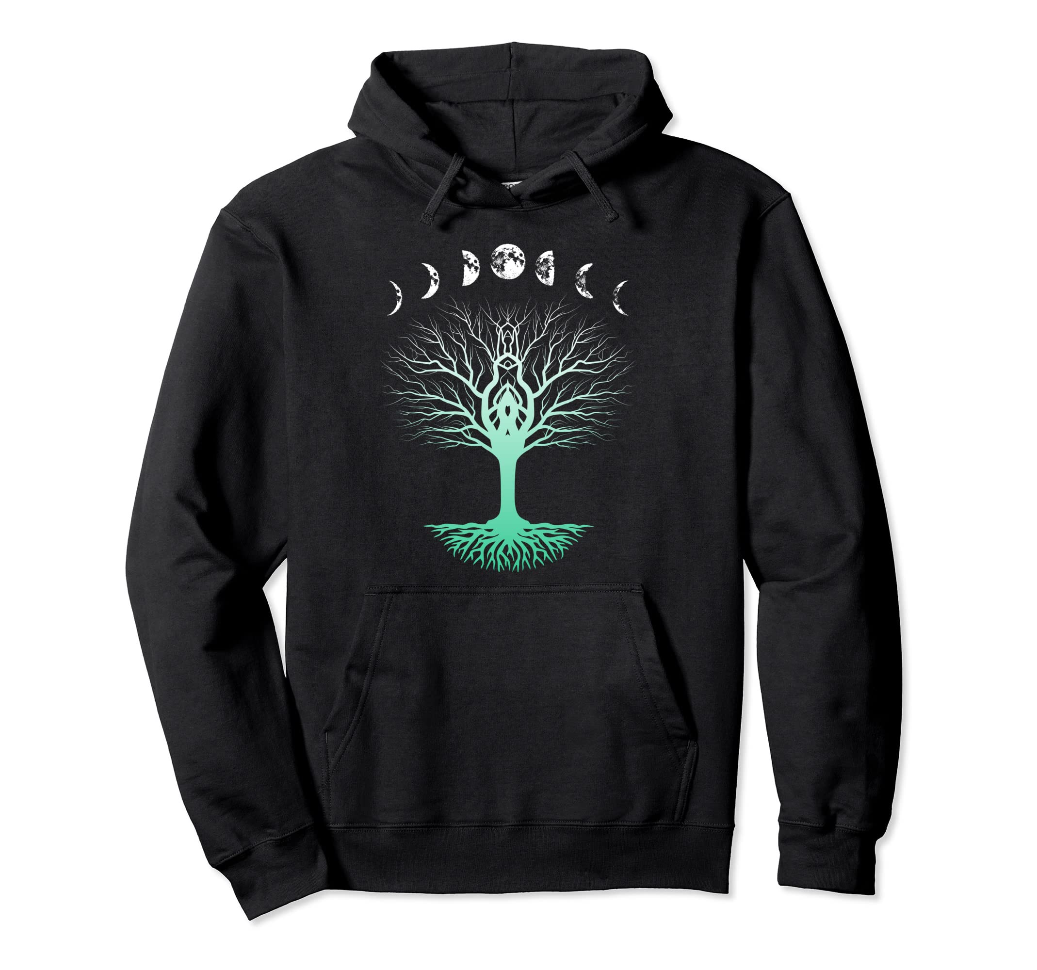 Tree Planets Yoga Meditation Spiritual Hoodie - Custom Art Print Men Women - T-Shirt, Sweatshirt, Hoodie
