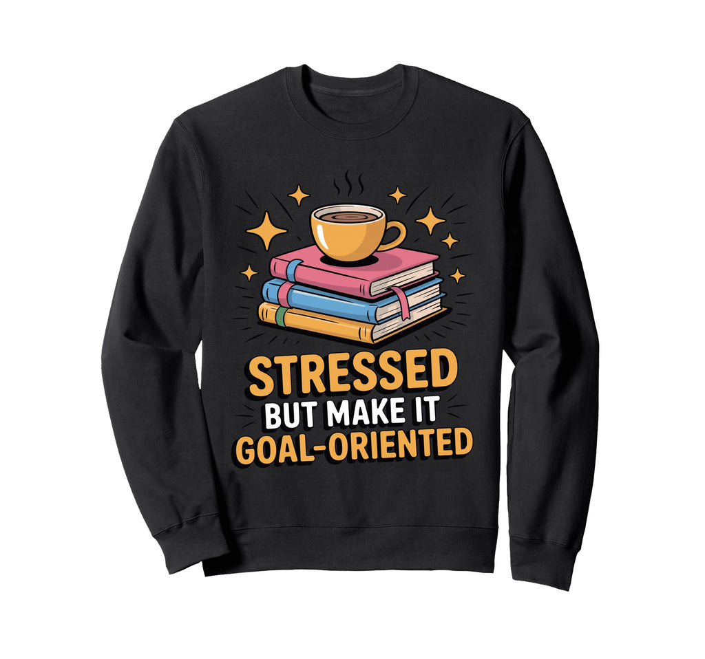 Stressed But Make It Goal Sweatshirt - Aesthetic Graphic for Adults - T-Shirt, Sweatshirt, Hoodie