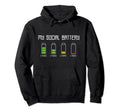 Funny Comical Introverts My Social Battery Hoodie - Trendy Graphic Unisex - T-Shirt, Sweatshirt, Hoodie