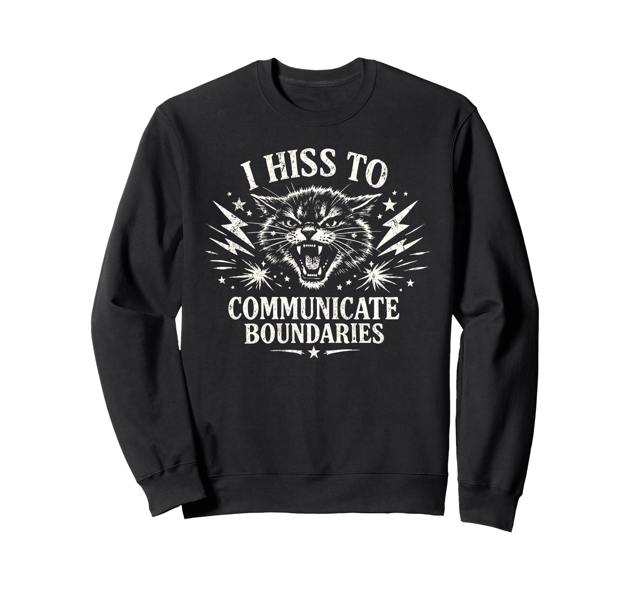 I Hiss To Communicate Boundaries Sweatshirt - Casual Everyday Wear Unisex - T-Shirt, Sweatshirt, Hoodie