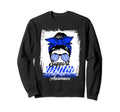 Messy Bun Support Awareness Squad I Sweatshirt - Aesthetic Graphic Unisex - T-Shirt, Sweatshirt, Hoodie