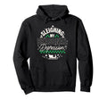 Sleighing My Seasonal Depression Hoodie - Minimalist Print Men Women - T-Shirt, Sweatshirt, Hoodie