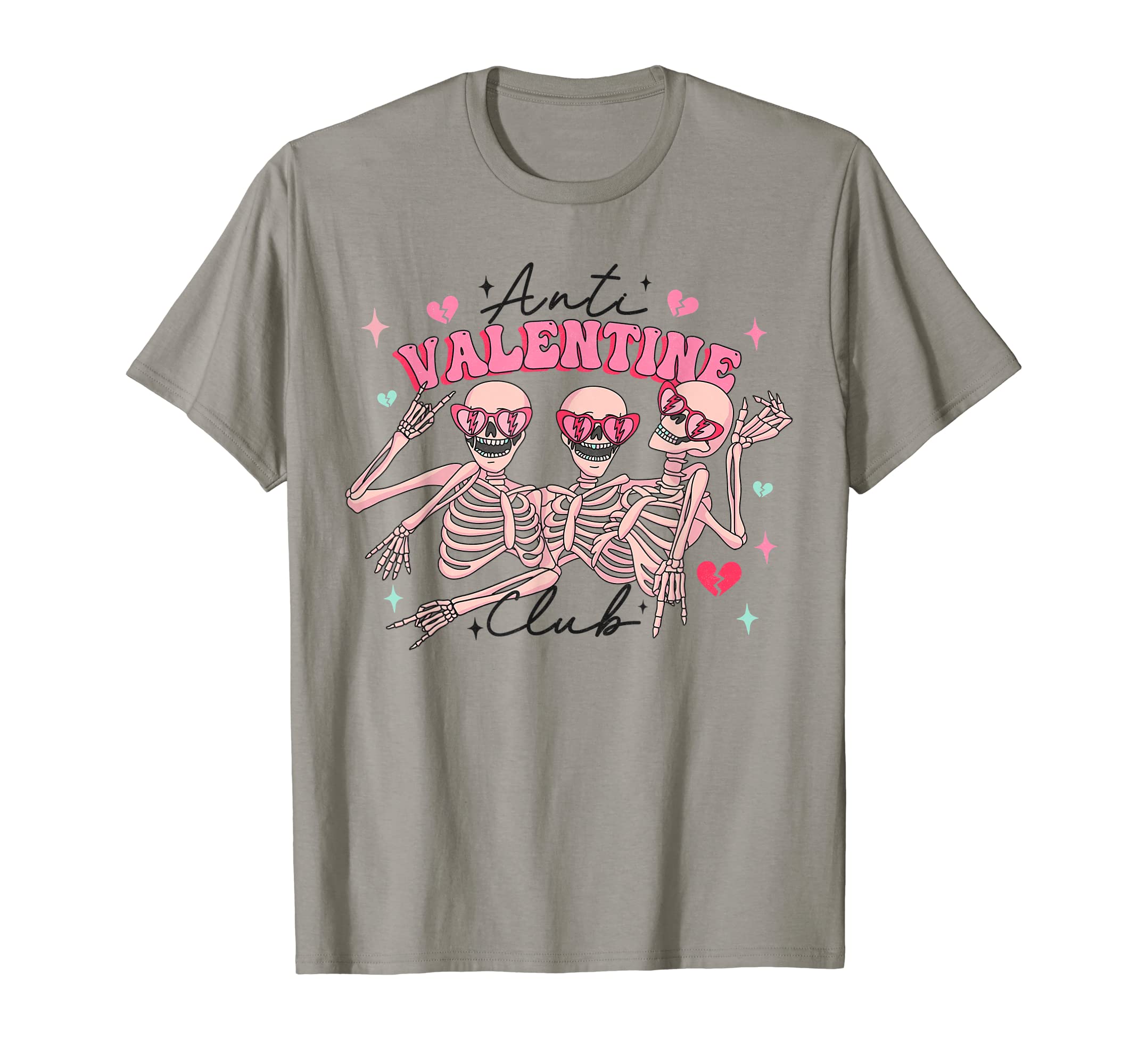 Anti Valentine Club Funny Self Love T-Shirt - Novelty Apparel Unisex - T-Shirt, Sweatshirt, Hoodie