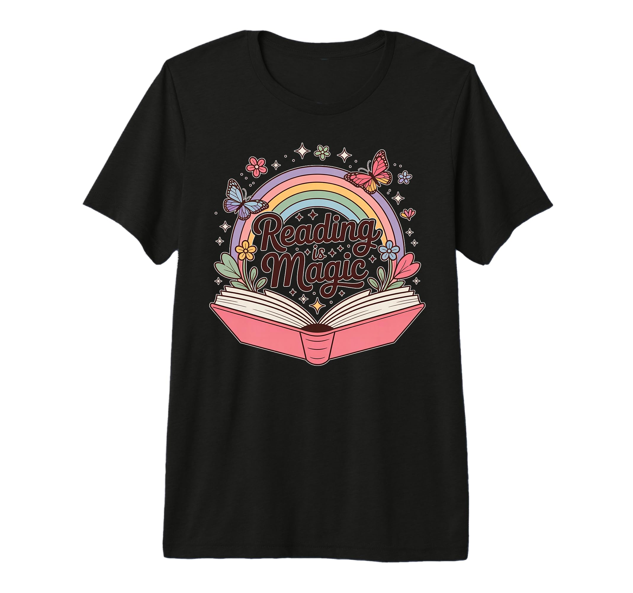 Reading Is Magic Book Lover Tri Blend T-Shirt - Trendy Graphic Unisex - T-Shirt, Sweatshirt, Hoodie