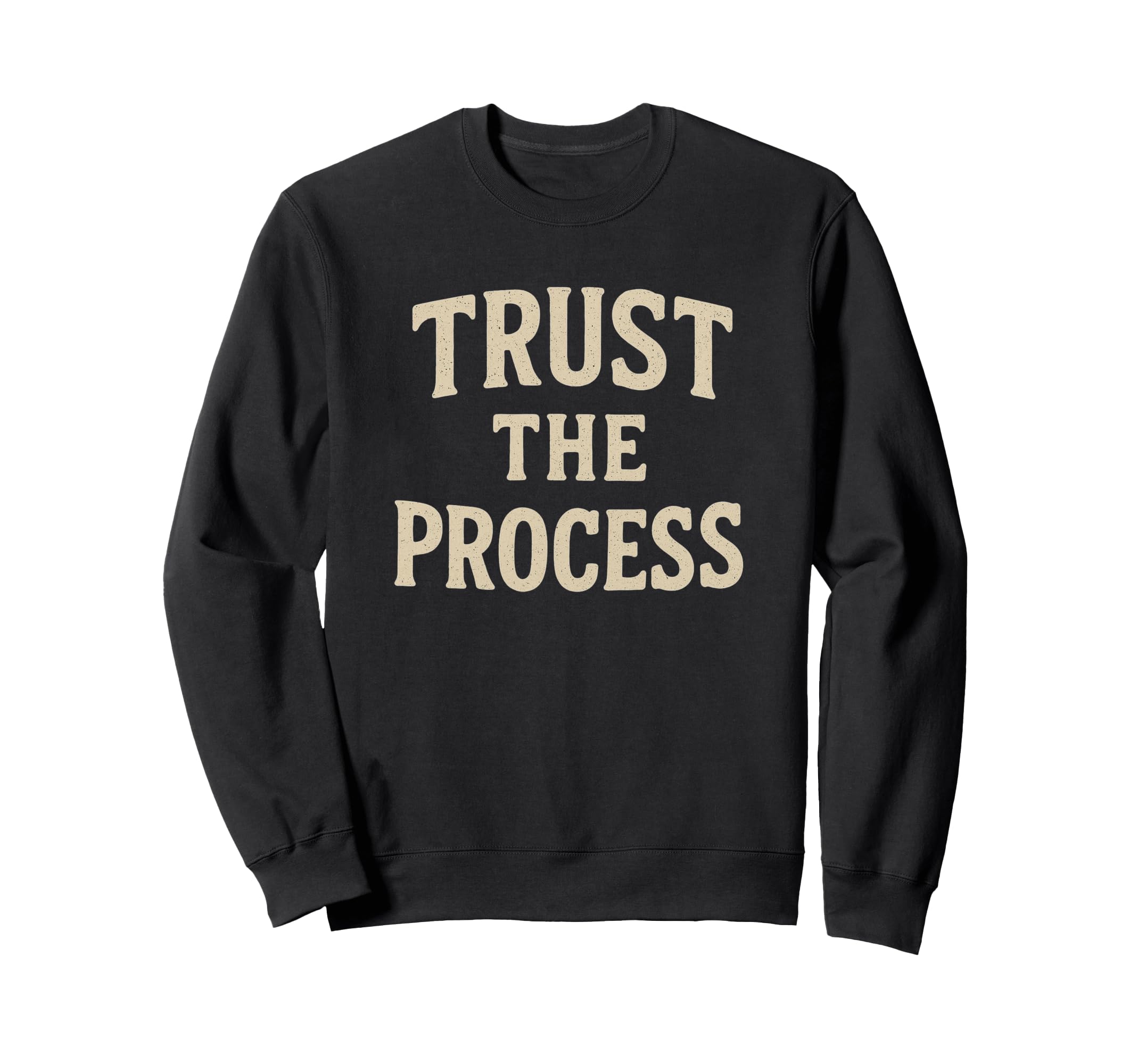 Trust Process Motivational Gym Sweatshirt - Minimalist Print for Adults - T-Shirt, Sweatshirt, Hoodie