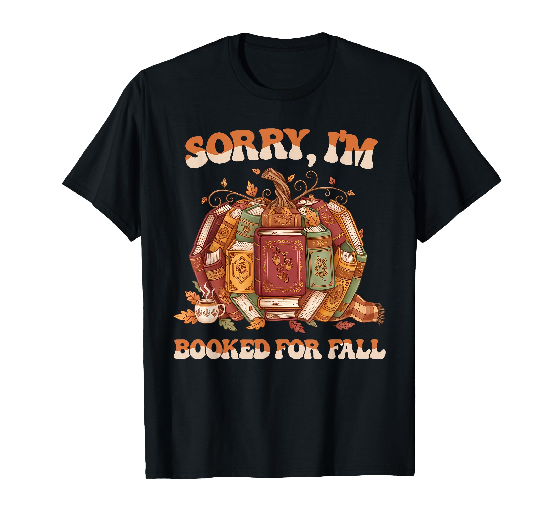 Book Pumpkin Autumn Fall Reading T-Shirt - Casual Everyday Wear Unisex - T-Shirt, Sweatshirt, Hoodie