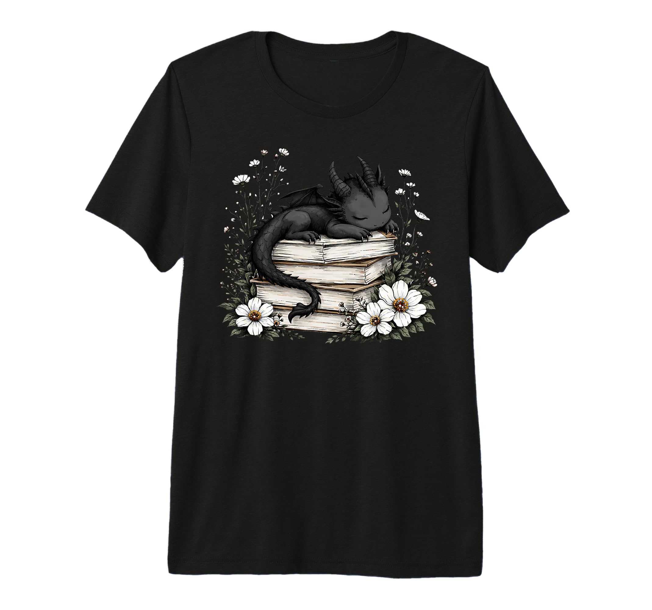 Sleeping Dragon Book Fantasy Reader T-Shirt - Streetwear Style for Adults - T-Shirt, Sweatshirt, Hoodie
