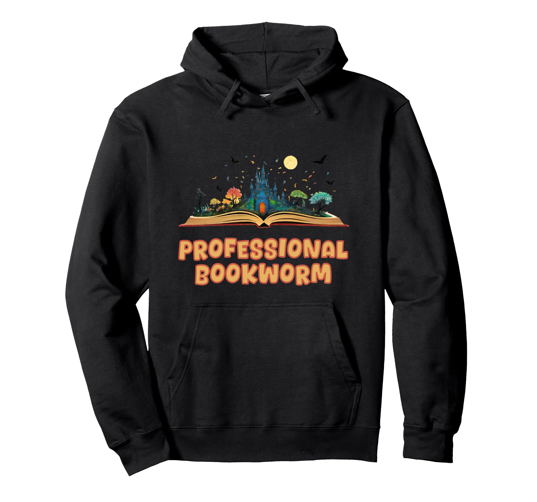 Book Worm Book Stack Reading Addict Hoodie - Unique Graphic for Adults - T-Shirt, Sweatshirt, Hoodie