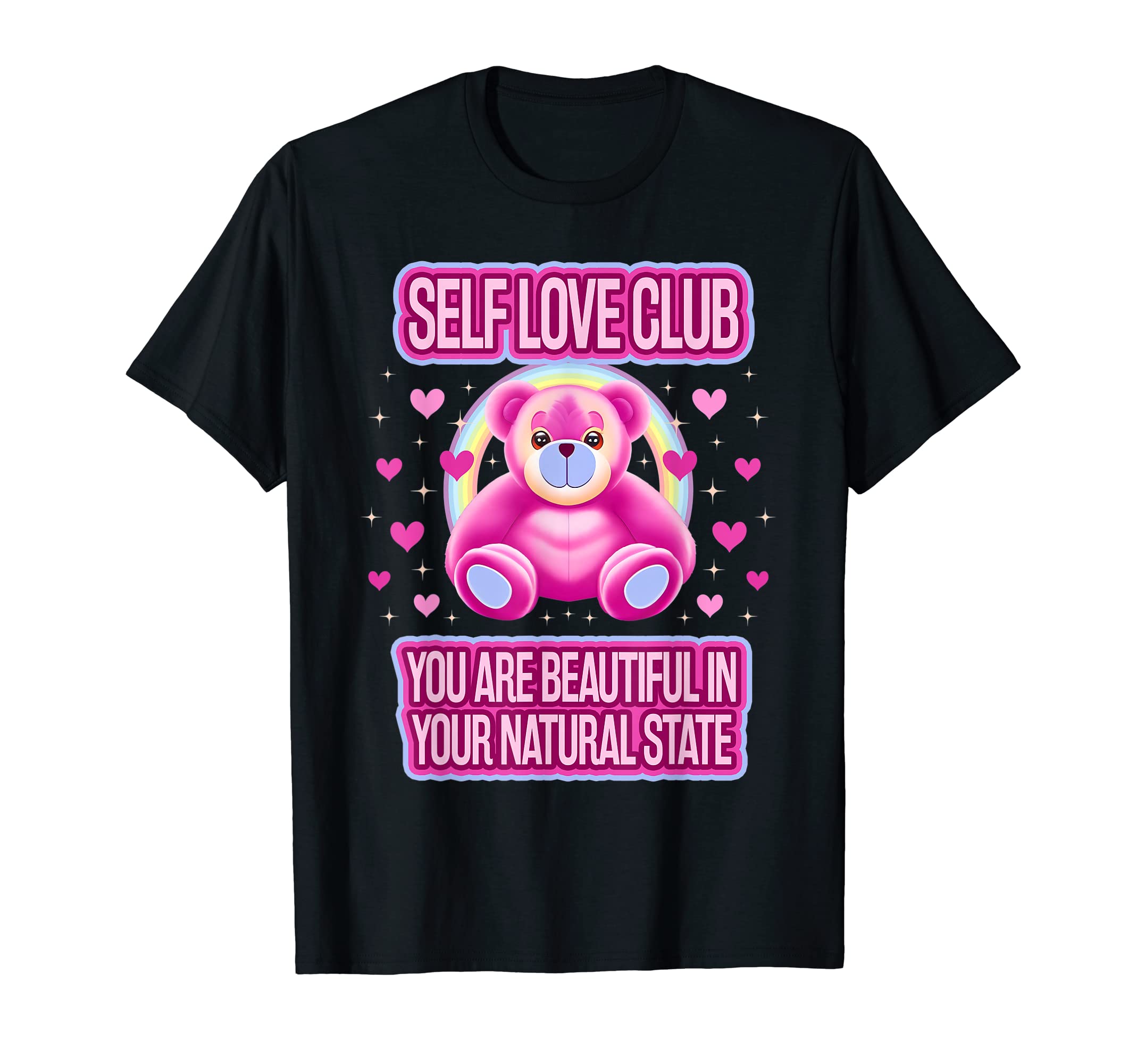 Self Love Club Beauty Affirmation T-Shirt - Novelty Apparel for Adults - T-Shirt, Sweatshirt, Hoodie