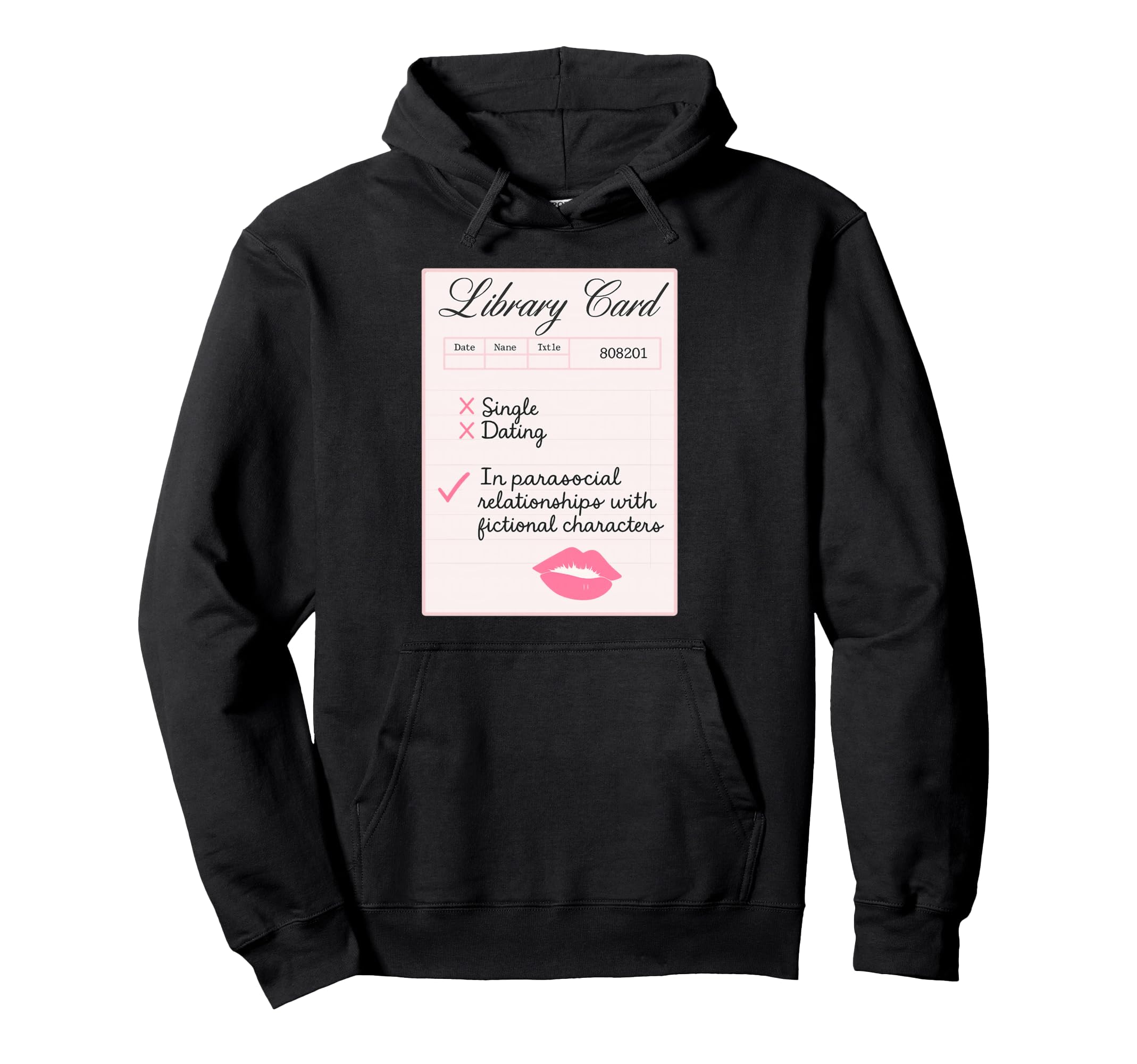 Funny Library Card Book Lover Hoodie - Novelty Apparel Men Women - T-Shirt, Sweatshirt, Hoodie