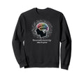 Colorful Rainbow Brain Neurodiversity Sweatshirt - Minimalist Print Unisex - T-Shirt, Sweatshirt, Hoodie