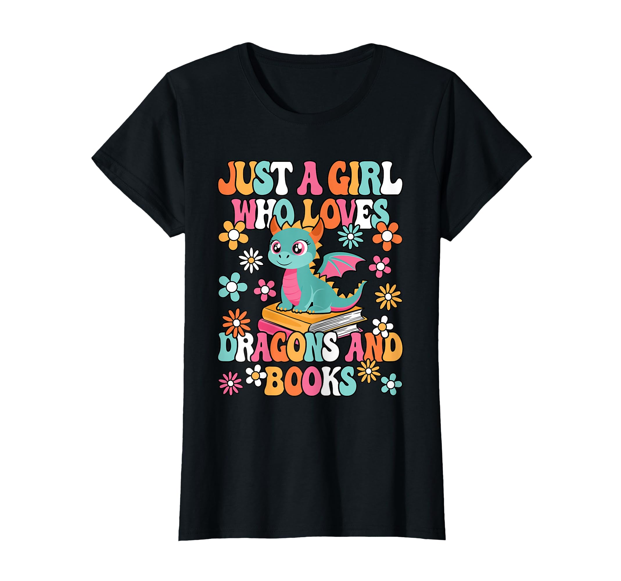 Just Who Loves Dragons And Books T-Shirt - Novelty Apparel Men Women - T-Shirt, Sweatshirt, Hoodie