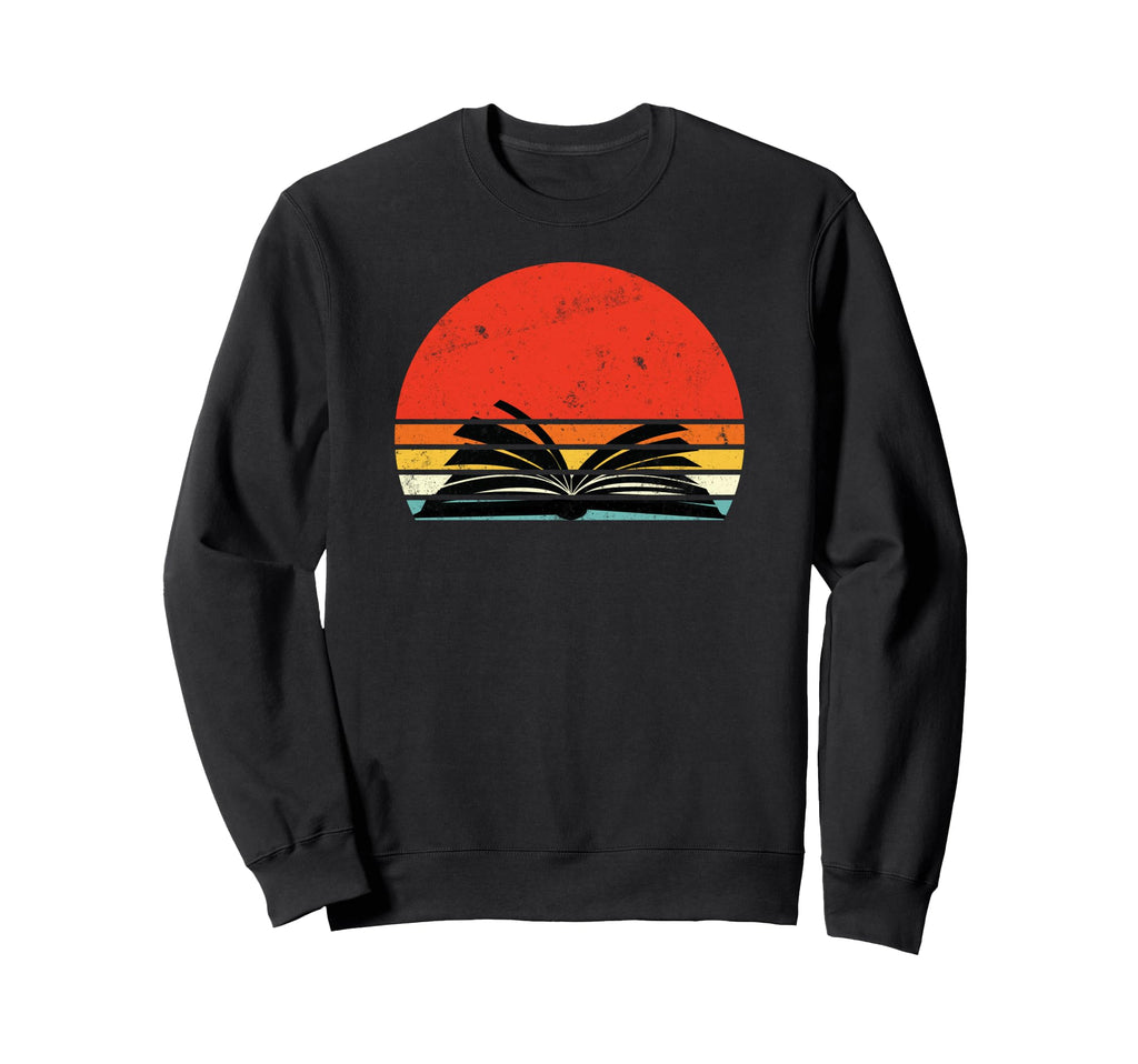 Book Reading Sunset Sweatshirt - Minimalist Print Men Women - T-Shirt, Sweatshirt, Hoodie