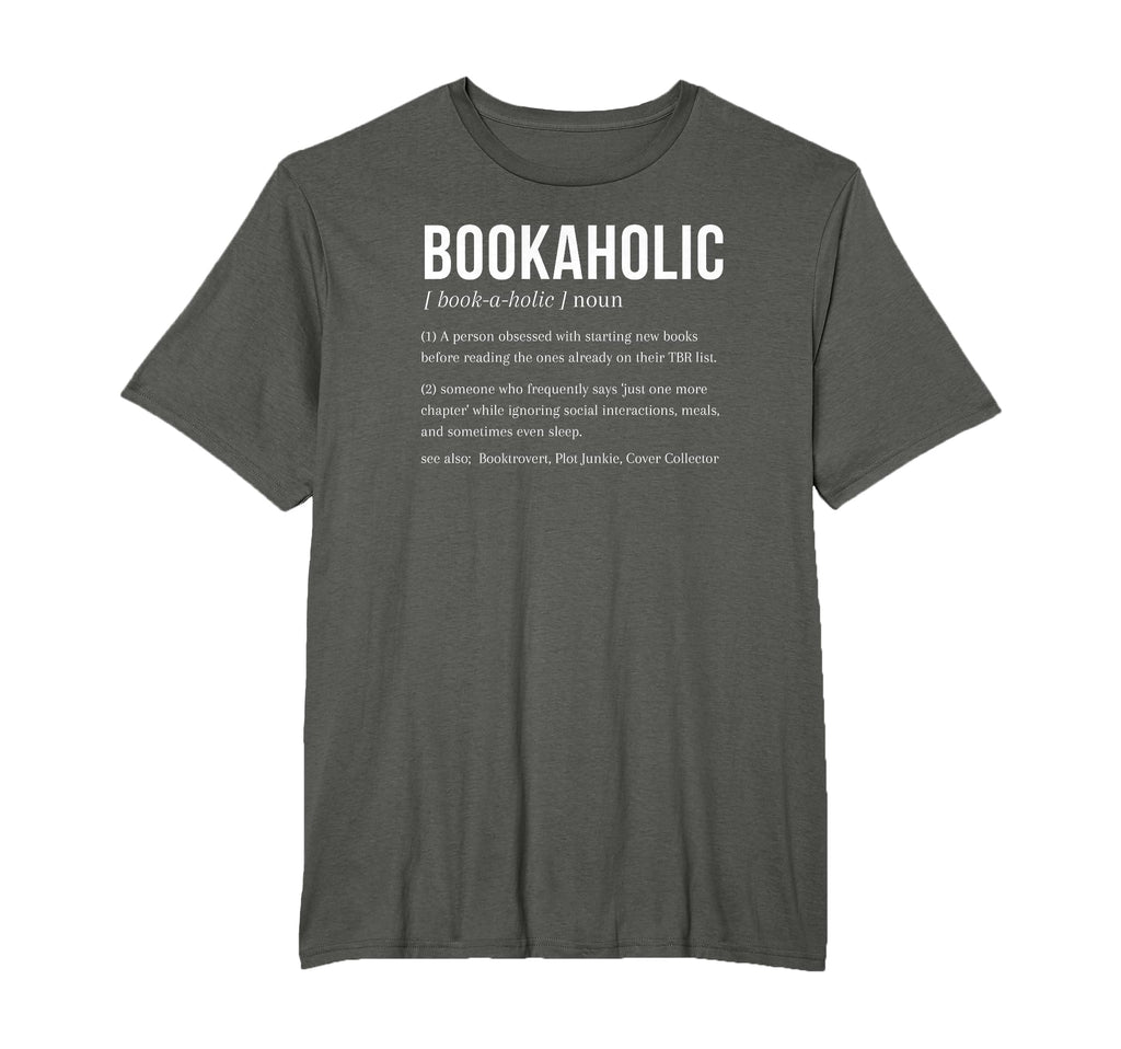 Funny Bookaholic Definition Book T-Shirt - Aesthetic Graphic for Adults - T-Shirt, Sweatshirt, Hoodie