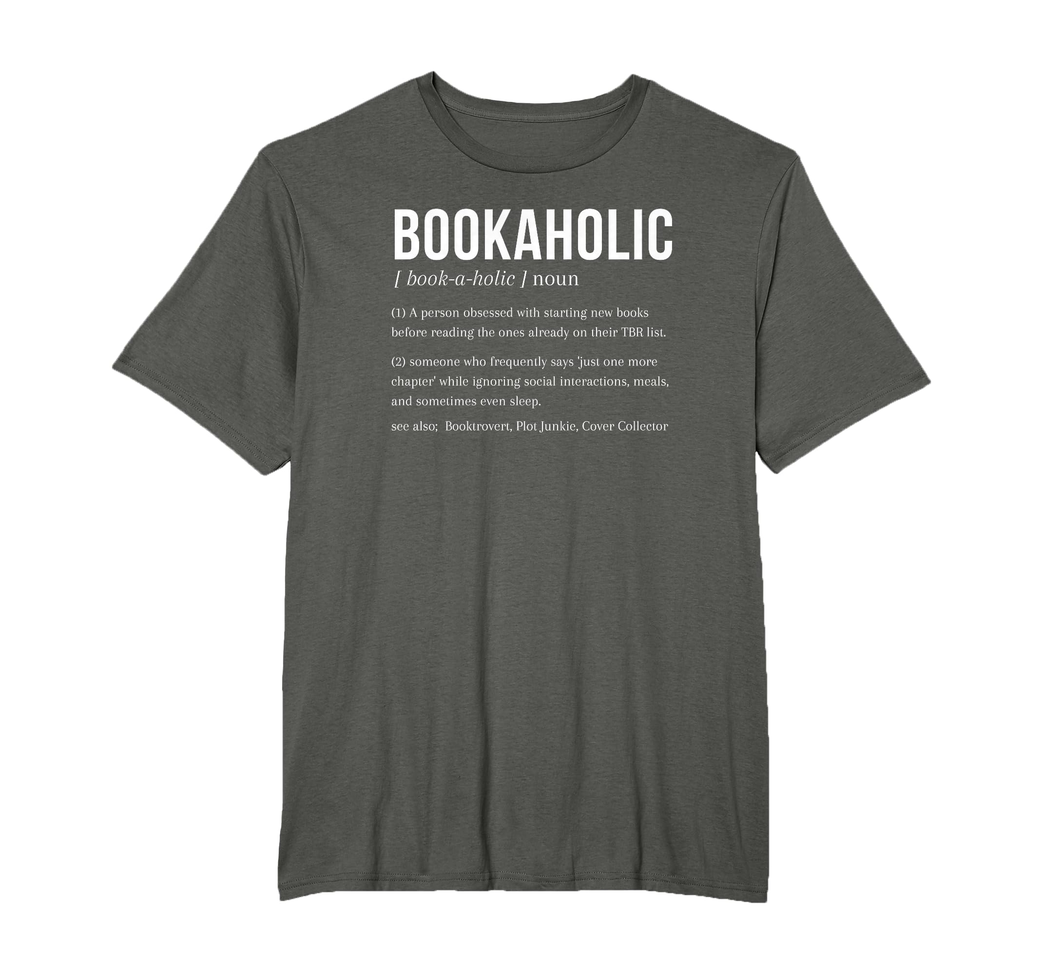 Funny Bookaholic Definition Book T-Shirt - Aesthetic Graphic for Adults - T-Shirt, Sweatshirt, Hoodie