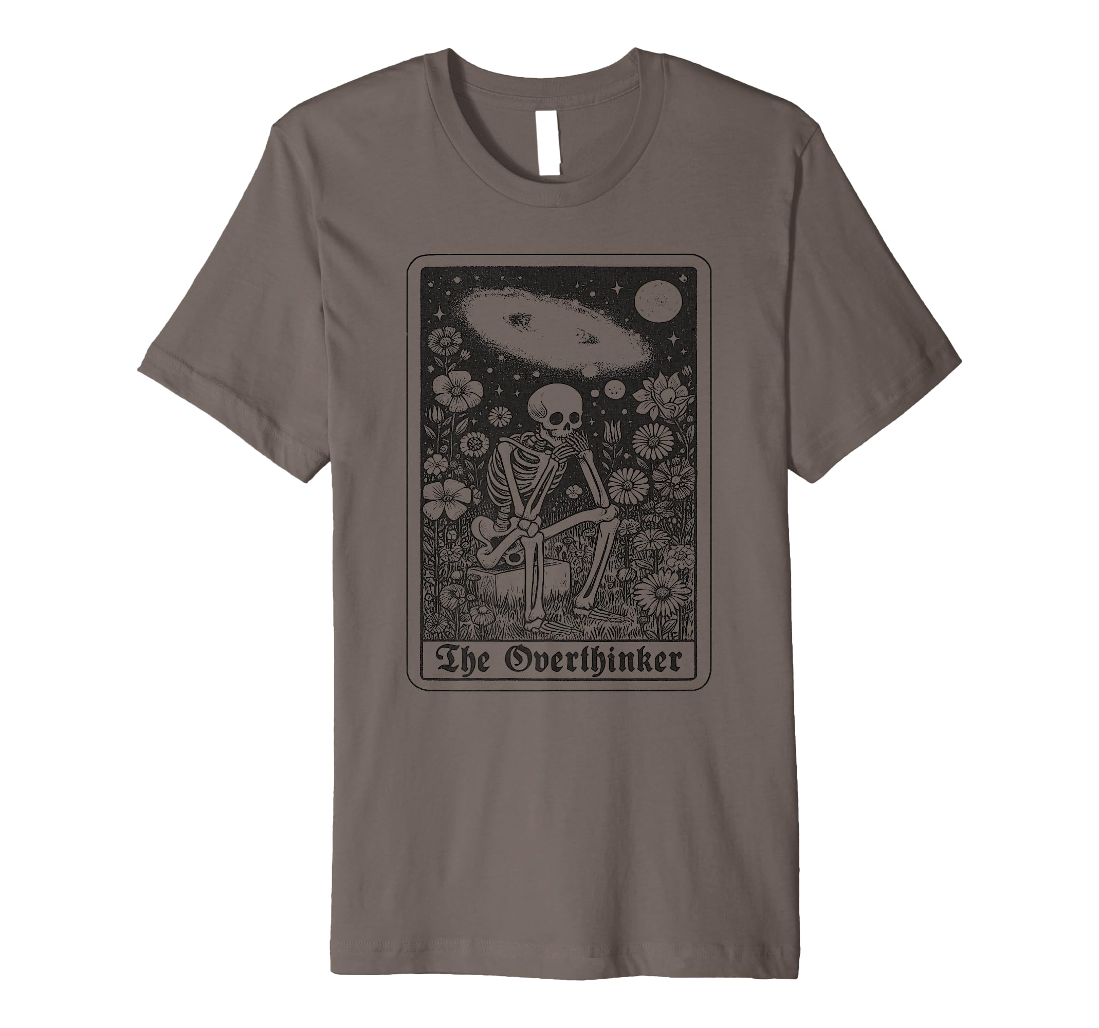 Overthinker Tarot Cards Reader Occult T-Shirt - Custom Art Print Men Women - T-Shirt, Sweatshirt, Hoodie