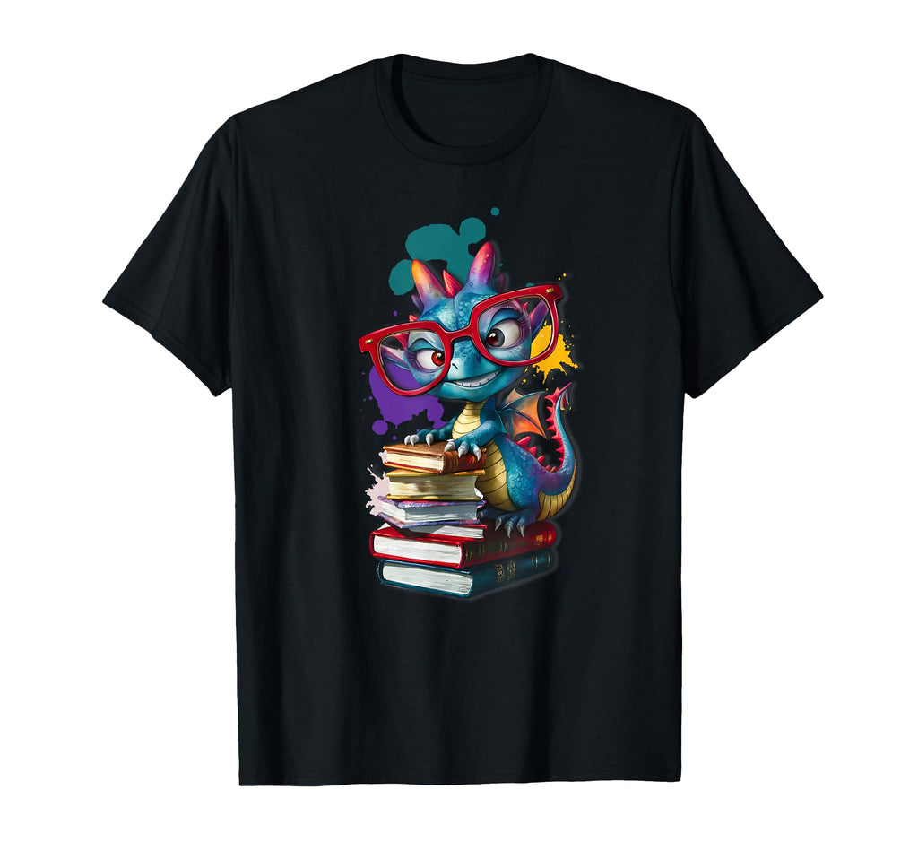 Dragon Book Lover T-Shirt - Custom Art Print Men Women - T-Shirt, Sweatshirt, Hoodie