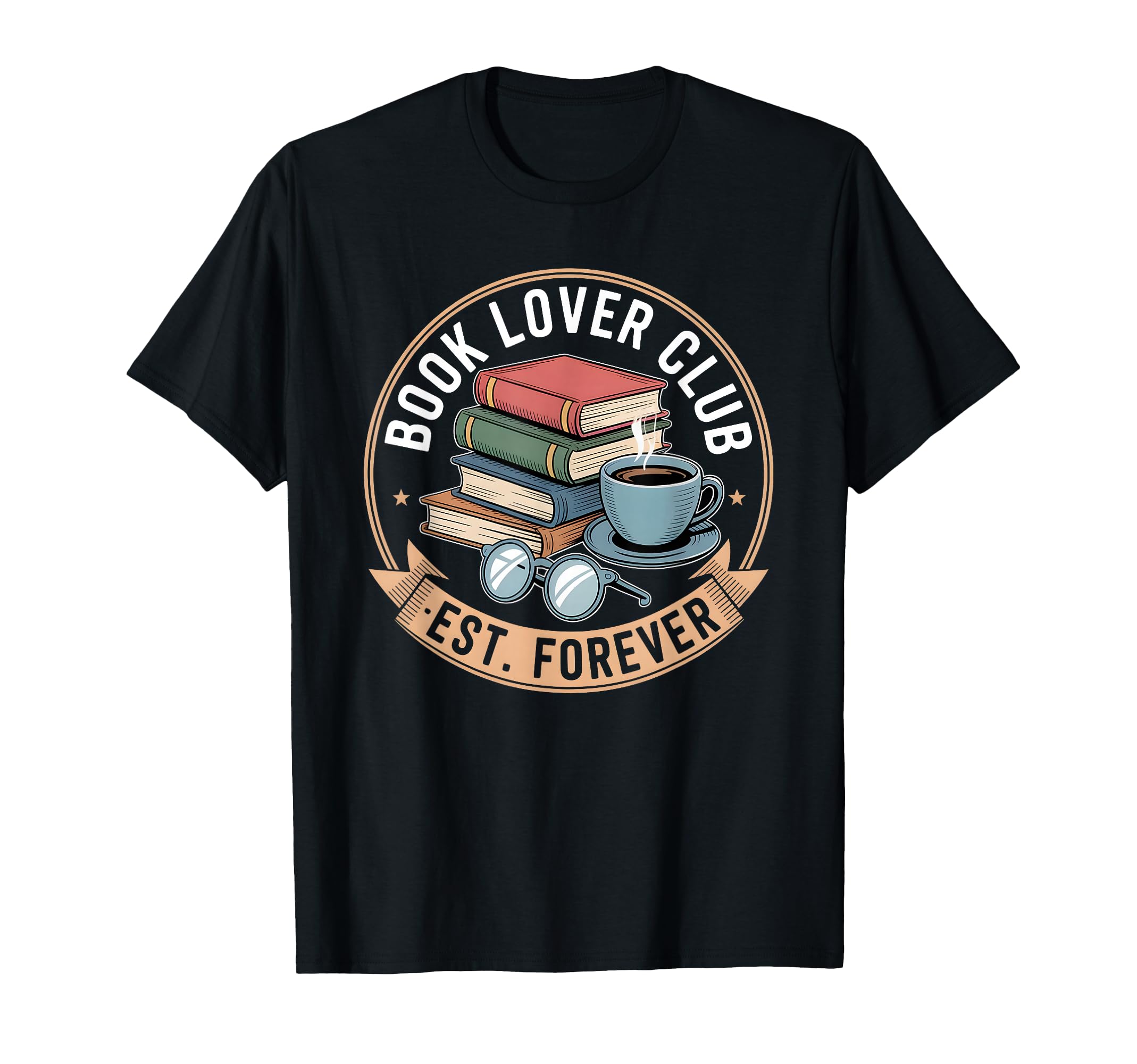 Coffee And Book Lover Club Readers And T-Shirt - Custom Art Print Unisex - T-Shirt, Sweatshirt, Hoodie