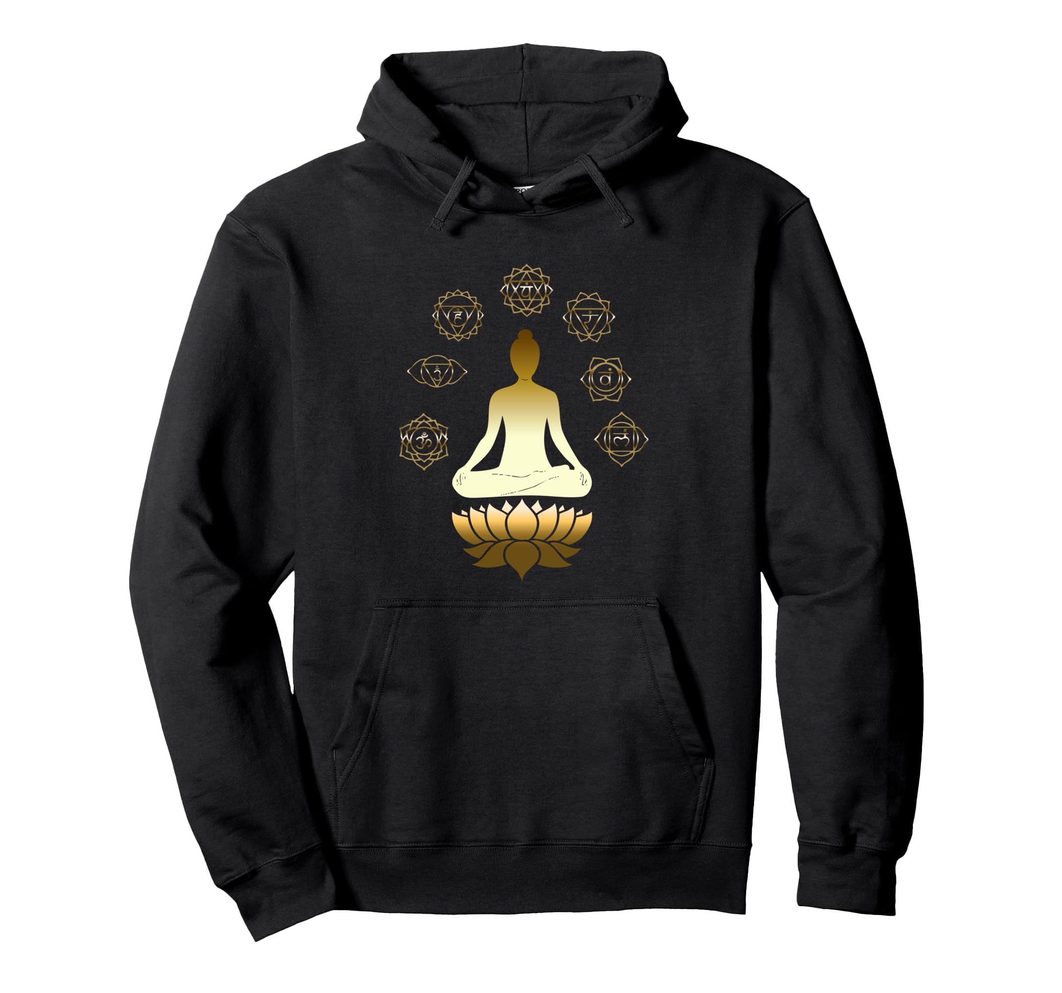Chakras Zen Meditation Spiritual Yoga Hoodie - Novelty Apparel Men Women - T-Shirt, Sweatshirt, Hoodie