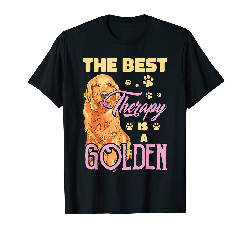 Best Therapy Is Golden Doodle Dog T-Shirt - Unique Graphic for Adults - T-Shirt, Sweatshirt, Hoodie
