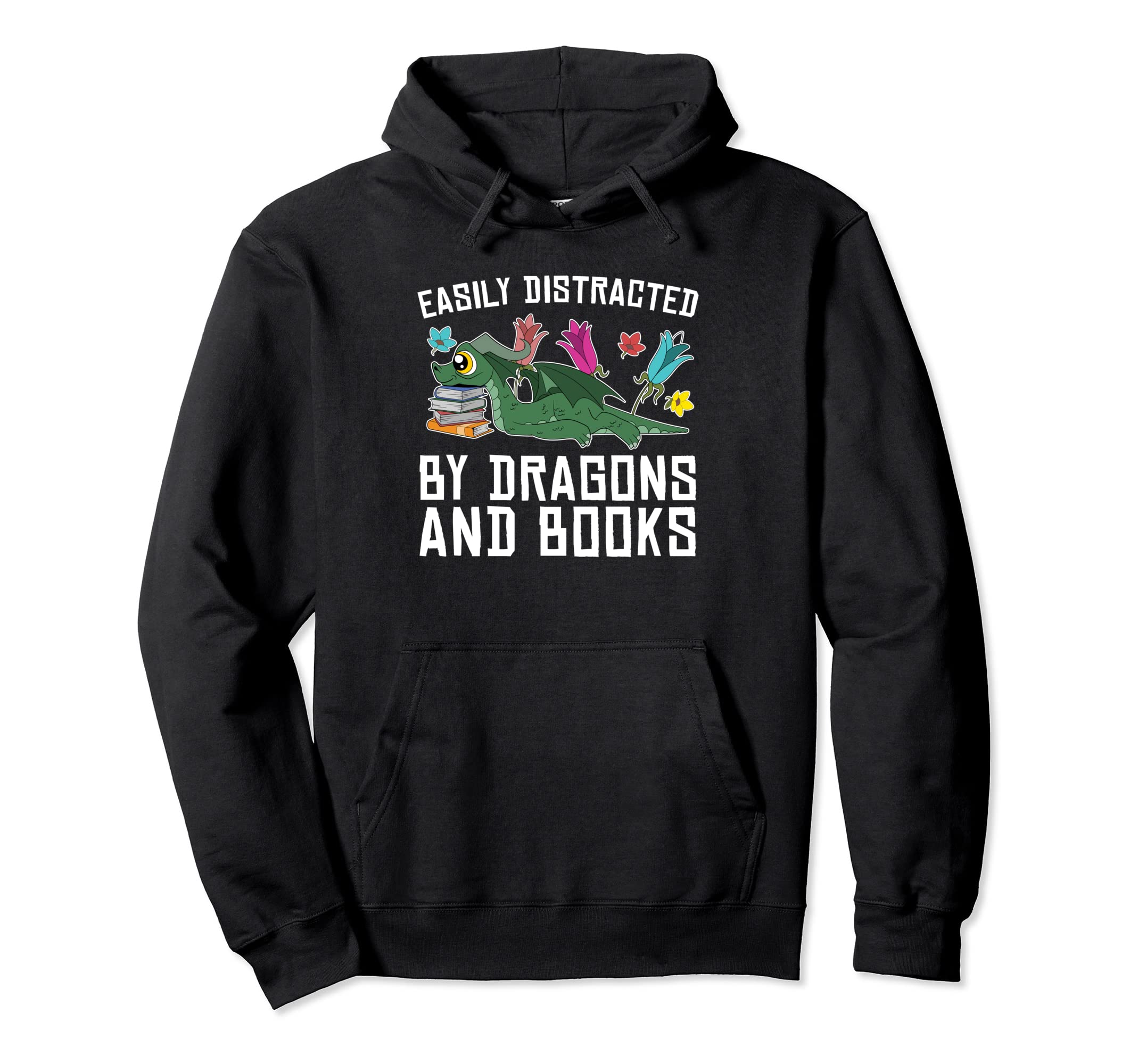 Book Reading Funny Easily Distracted Hoodie - Aesthetic Graphic for Adults - T-Shirt, Sweatshirt, Hoodie