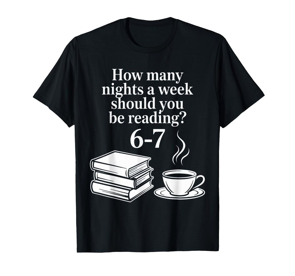 How Many Nights Book Lover Funny T-Shirt - Minimalist Print for Adults - T-Shirt, Sweatshirt, Hoodie