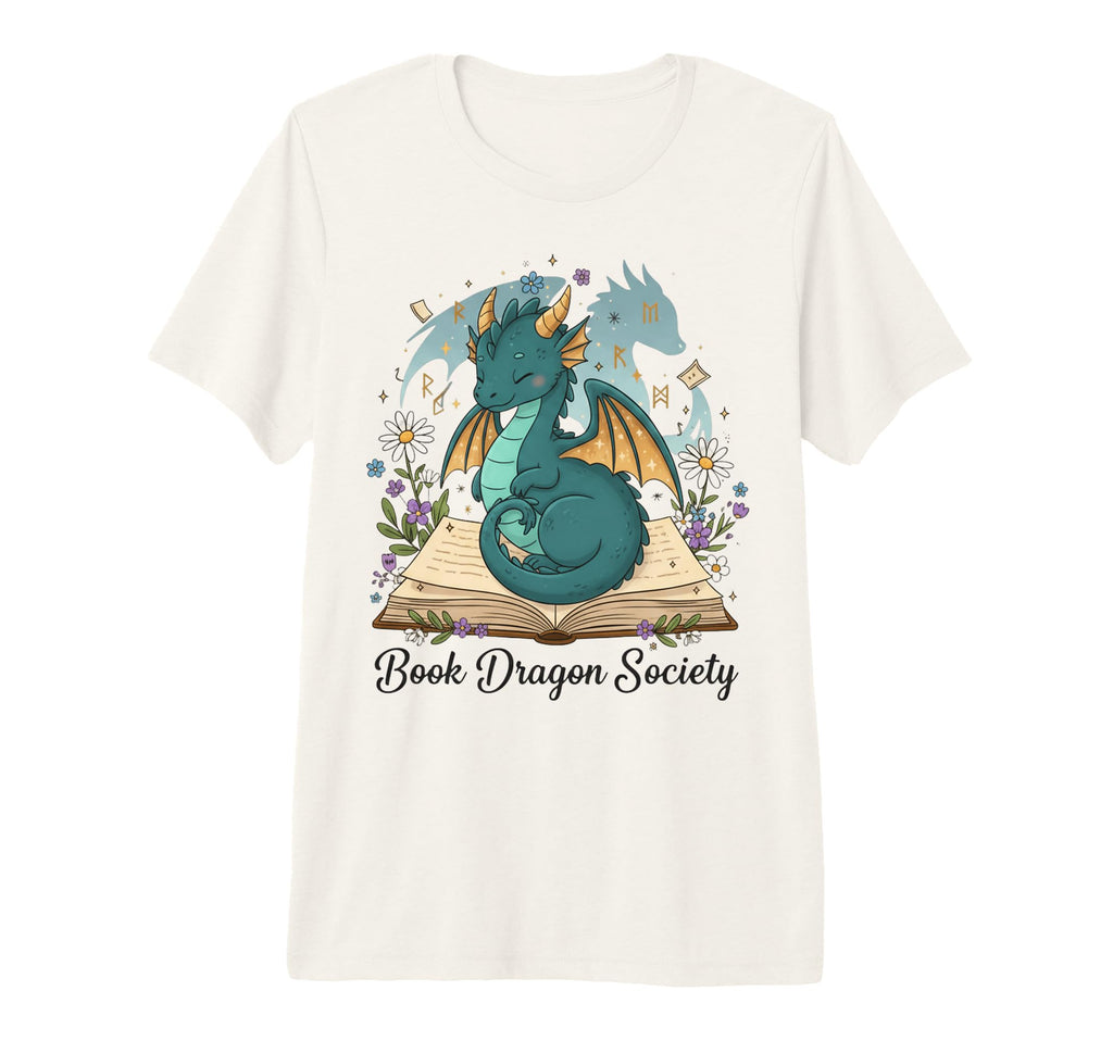 Magical Book Dragon Fantasy Reading T-Shirt - Streetwear Style Men Women - T-Shirt, Sweatshirt, Hoodie
