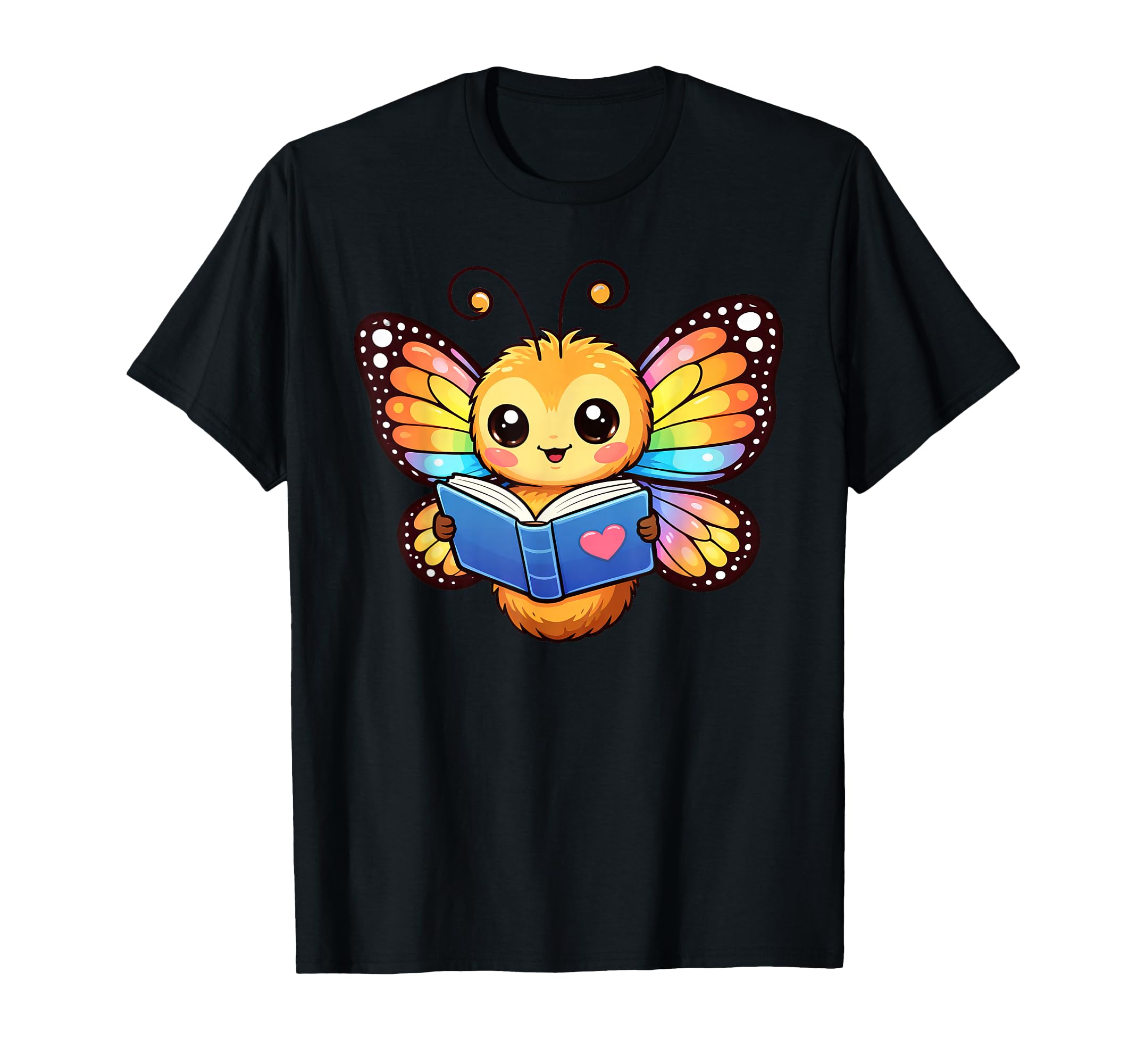 Cuter Butterfly Reading Book Nerd T-Shirt - Fun Novelty Design Men Women - T-Shirt, Sweatshirt, Hoodie