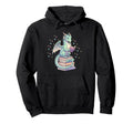 Dragon Reading Books Bookworm Pastel Hoodie - Unique Graphic for Adults - T-Shirt, Sweatshirt, Hoodie