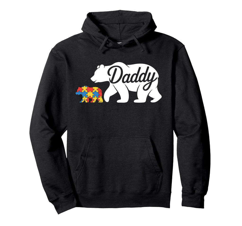 Father Autism Dad Autistic Child Daddy Hoodie - Custom Art Print for Adults - T-Shirt, Sweatshirt, Hoodie