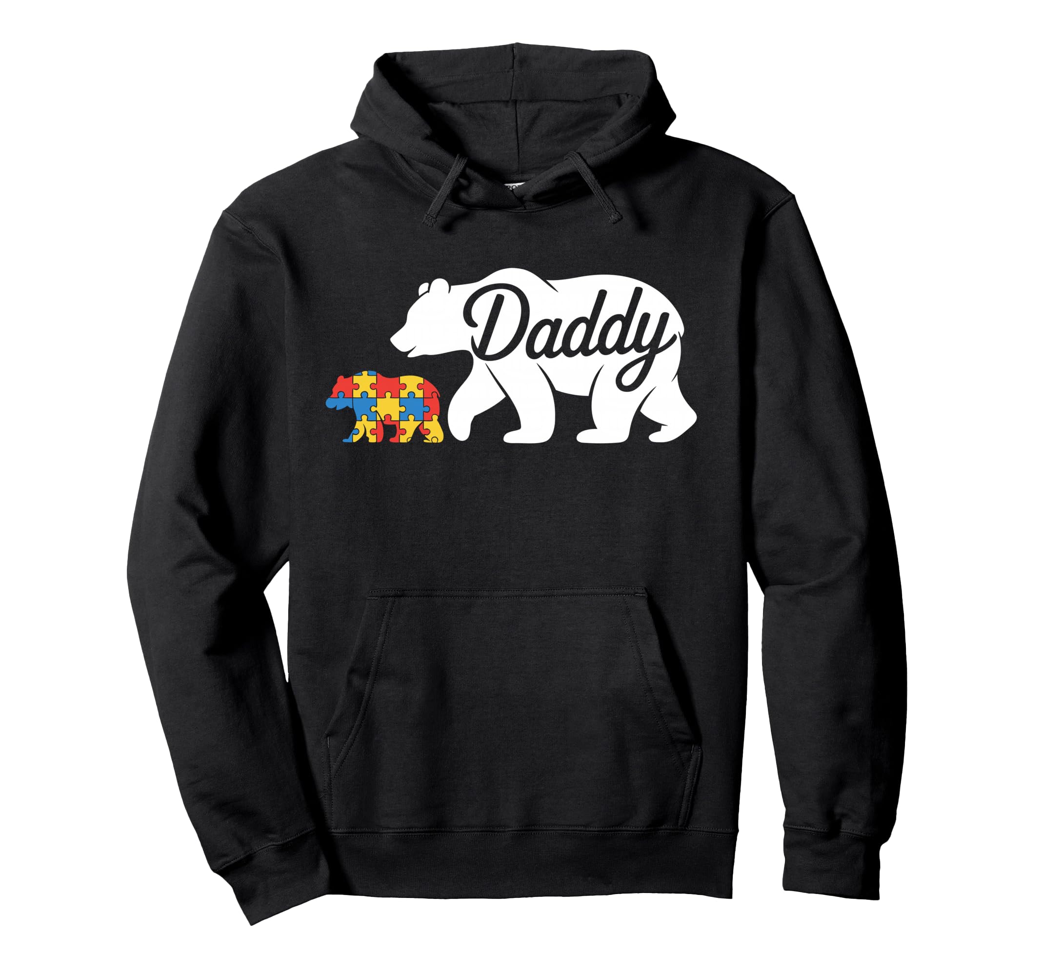 Father Autism Dad Autistic Child Daddy Hoodie - Custom Art Print for Adults - T-Shirt, Sweatshirt, Hoodie