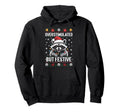 Overstimulated But Festive Possum Hoodie - Trendy Graphic Men Women - T-Shirt, Sweatshirt, Hoodie