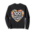 Funny 100 Days Books Reading Sweatshirt - Fun Novelty Design Men Women - T-Shirt, Sweatshirt, Hoodie