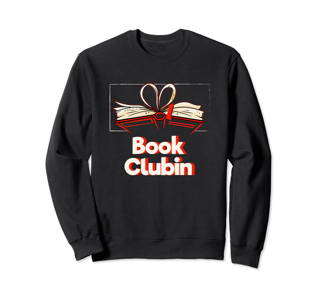 Book Clubin Bookworm Funny Book Lover Sweatshirt - Minimalist Print Unisex - T-Shirt, Sweatshirt, Hoodie