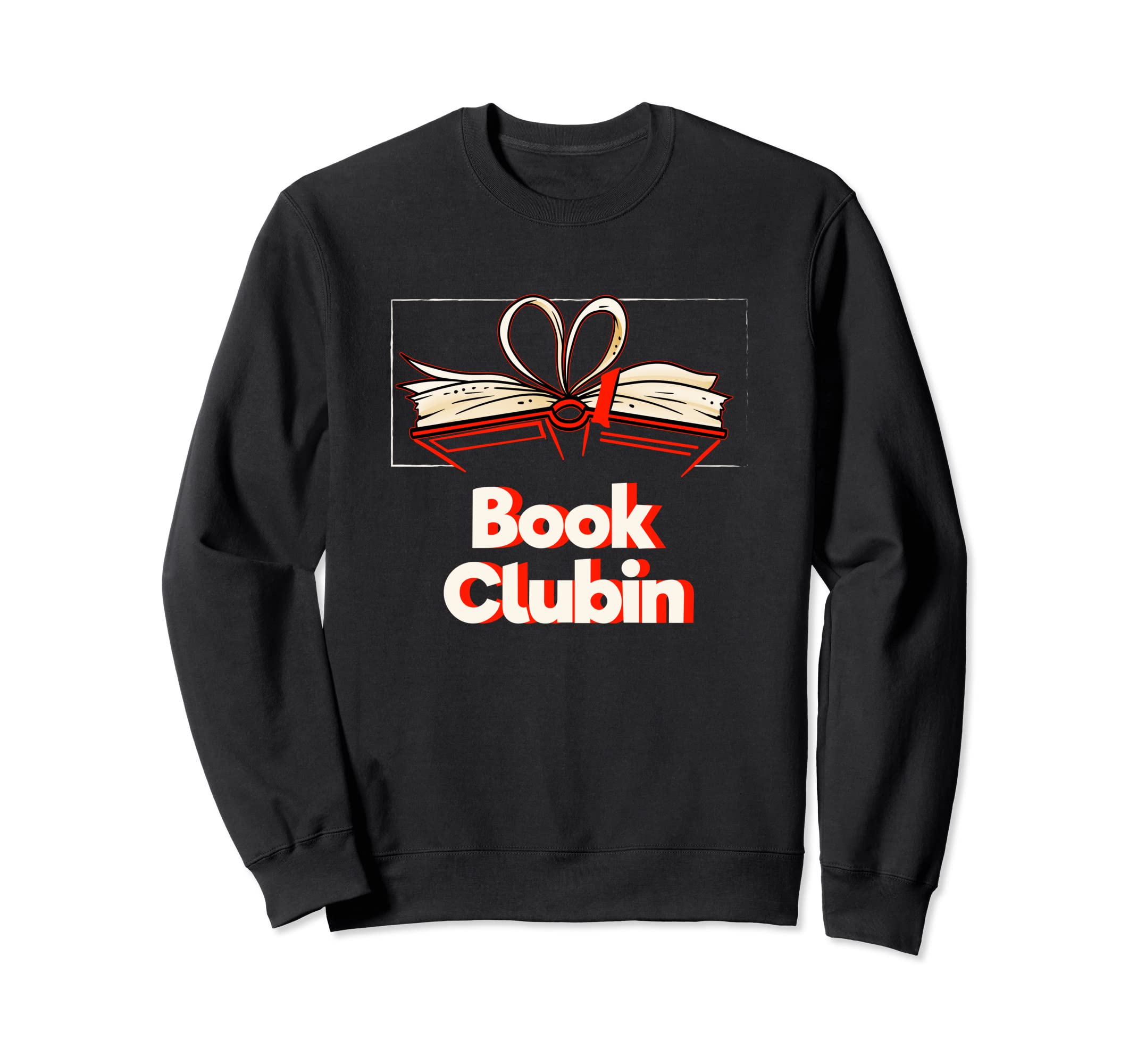 Book Clubin Bookworm Funny Book Lover Sweatshirt - Minimalist Print Unisex - T-Shirt, Sweatshirt, Hoodie
