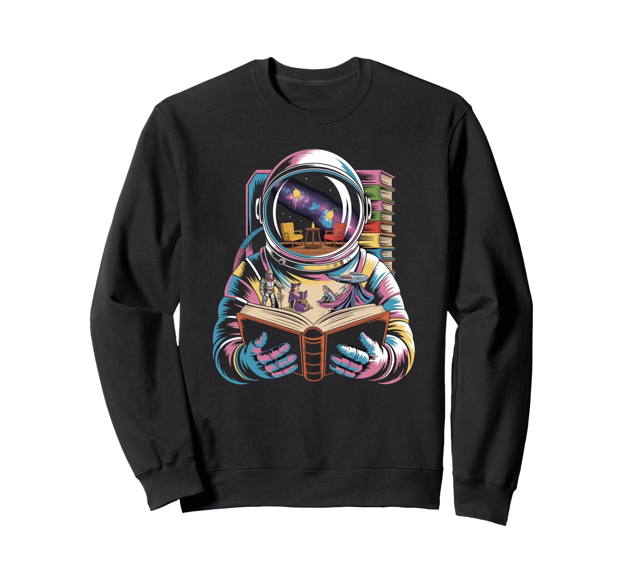 Cosmic Astronaut Exploring Sweatshirt - Casual Everyday Wear Unisex - T-Shirt, Sweatshirt, Hoodie