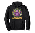 Funny Sloth Yoga Pose Slow Down Hoodie - Streetwear Style for Adults - T-Shirt, Sweatshirt, Hoodie
