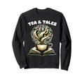 Tea And Tales Reading Tea Book Sweatshirt - Trendy Graphic for Adults - T-Shirt, Sweatshirt, Hoodie