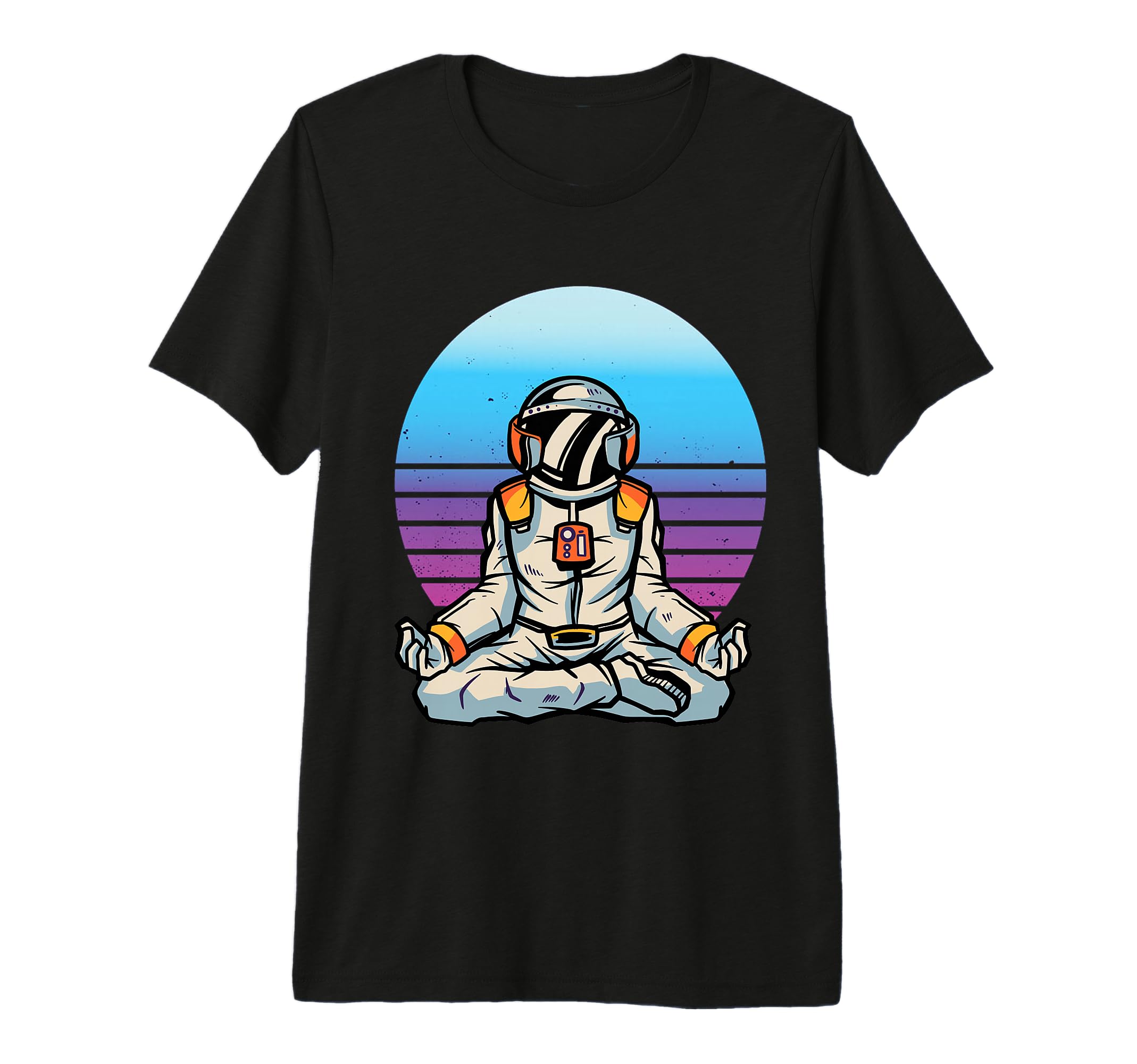 Astronaut Meditation Mindfulness T-Shirt - Minimalist Print Men Women - T-Shirt, Sweatshirt, Hoodie