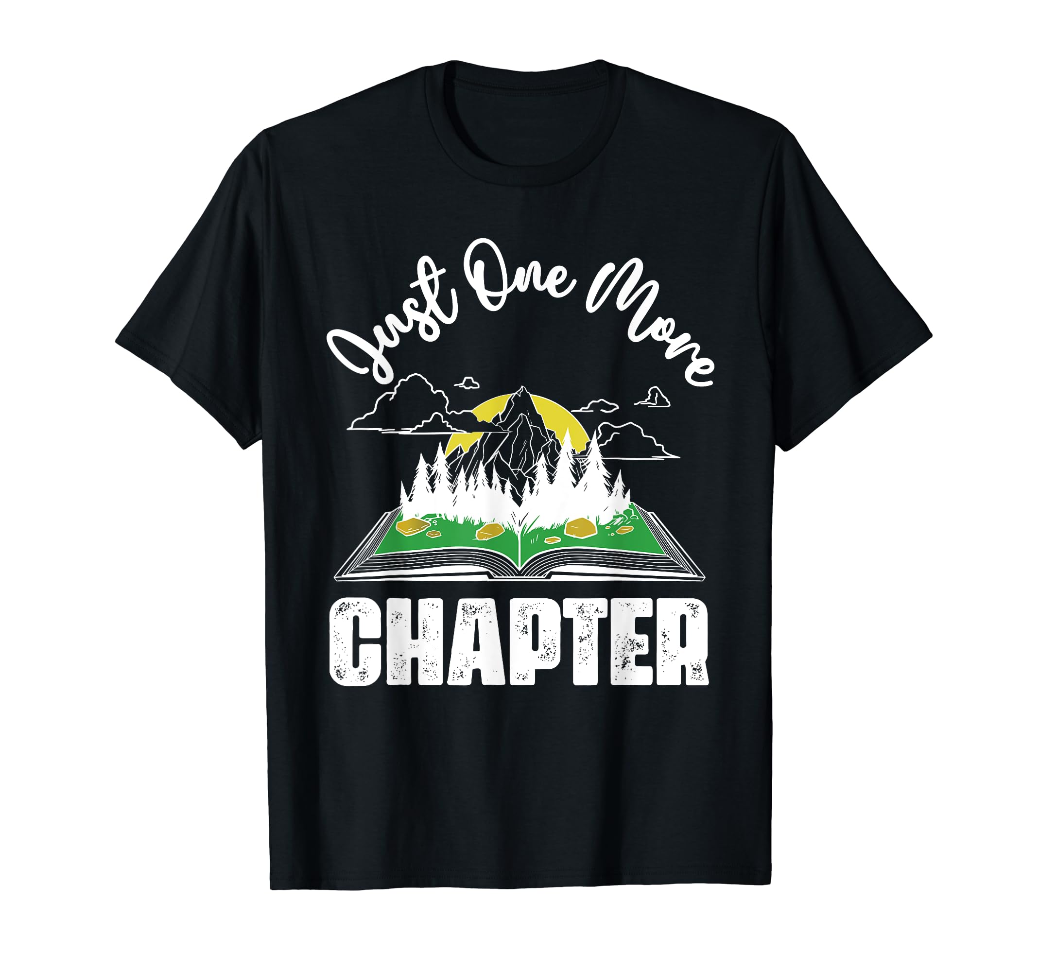 Just One More Chapter Reading Books T-Shirt - Custom Art Print for Adults - T-Shirt, Sweatshirt, Hoodie